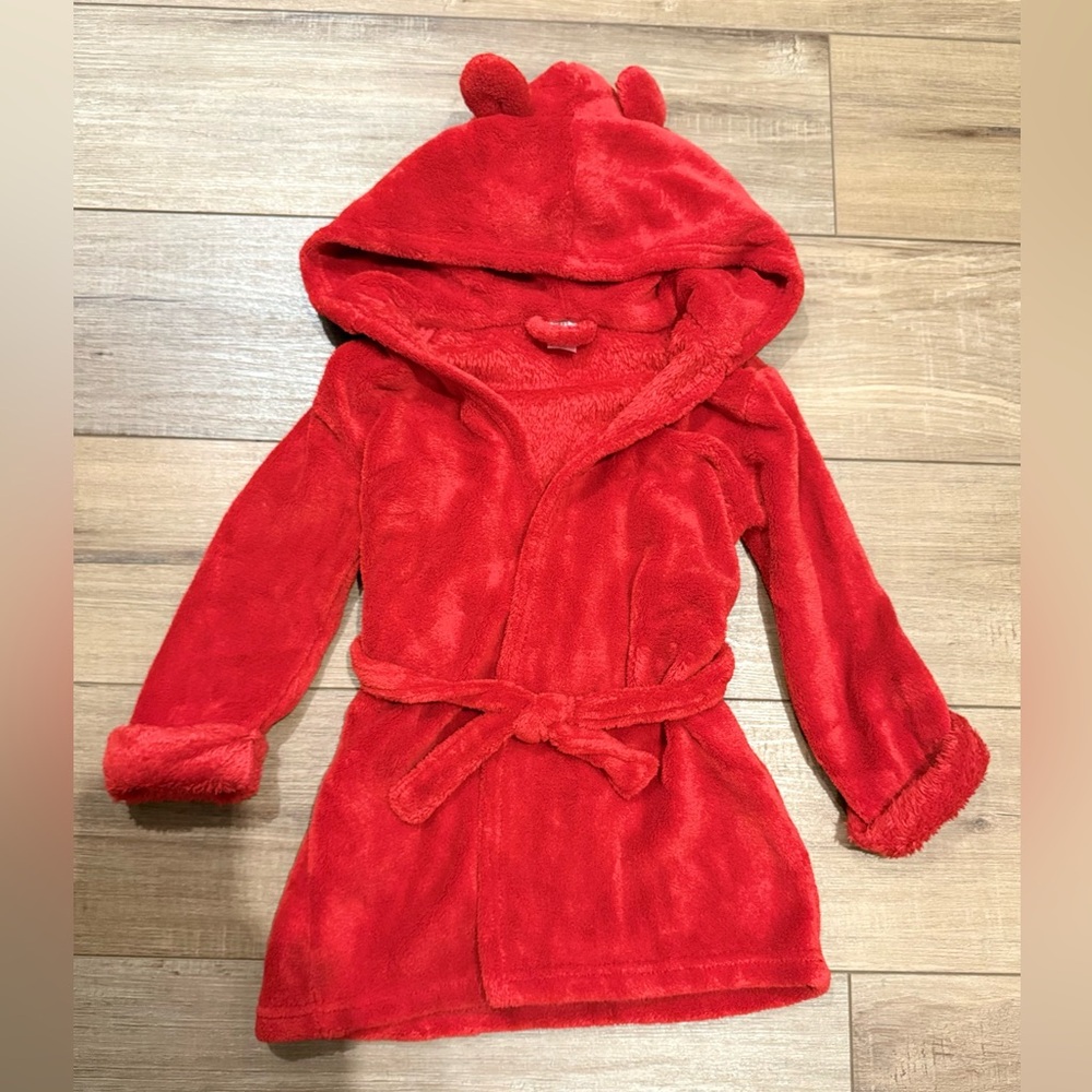 GAP Kids Cozy Vibrant Red Robe
